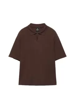 Polo en maille à manches courtes