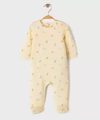 Pyjama dors-bien à pont-dos en jersey de coton imprimé bébé
