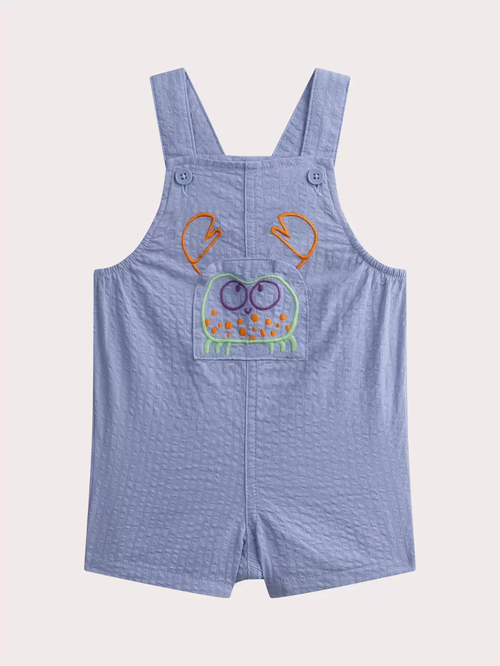 Salopette courte crabe pour bébé garçon