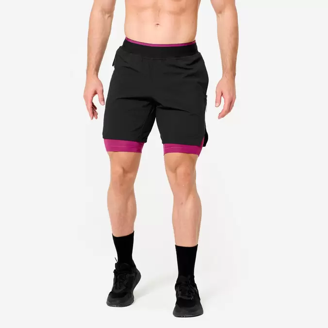 Short de cross training respirant et léger, Celliant noir