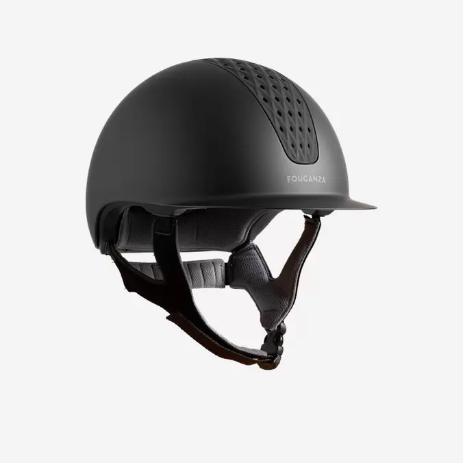 Casque équitation adulte et enfant - 520 noir mat