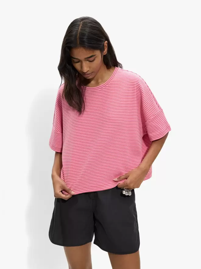 T-shirt en coton avec rayures