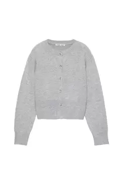 Cardigan court à boutons