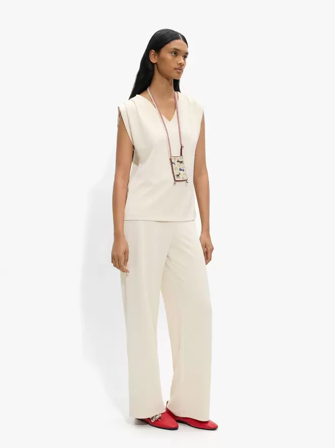 Blouse unie avec plis