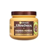 Garnier Ultra Doux - Masque Cheveux Remède Nutrition Intense Cheveux Bouclés Avocat Karité 340ml