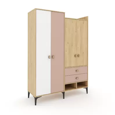 BELLA PINK ARMOIRE 4 PORTES