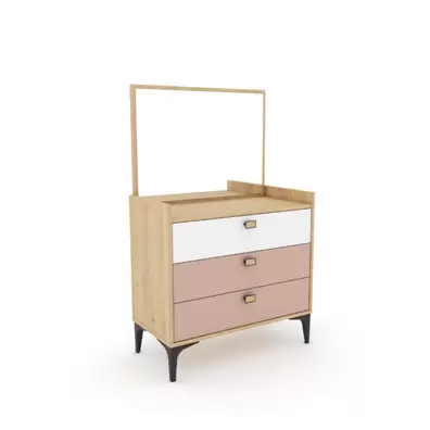 BELLA PINK COMMODE+MIROIR