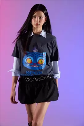 T-shirt oversize Kpop - Demon Hunters