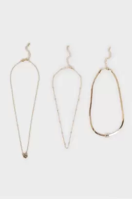 Lot de 3 colliers pour femme