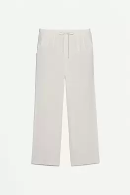Rustic wide-leg trousers