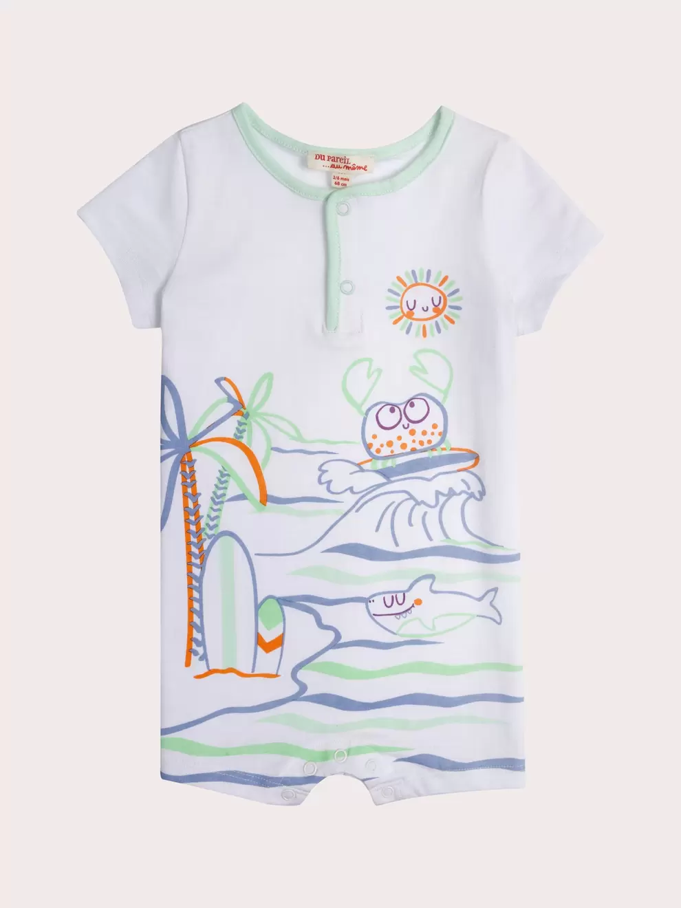 Combinaison à imprimé surf pour bébé garçon