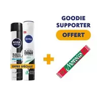 NIVEA Déodorant Femme - Invisible Black&White Fresh - Spray 200ml + Déodorant Homme - Invisible Black&White Fresh - Spray 200ml = écharpe OFFERTE