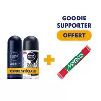 NIVEA MEN lot de 2 Roll on Deep & Black & White original = écharpe Maroc OFFERTE