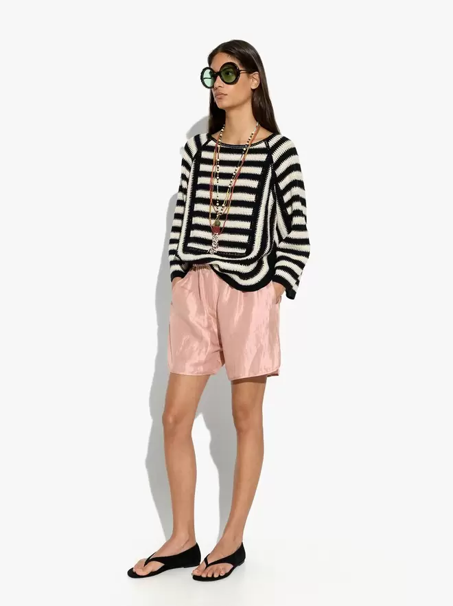 Pull en maille avec rayures