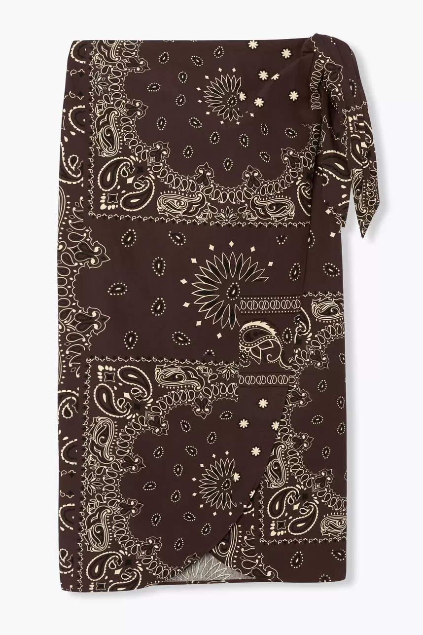 Jupe portefeuille bandana