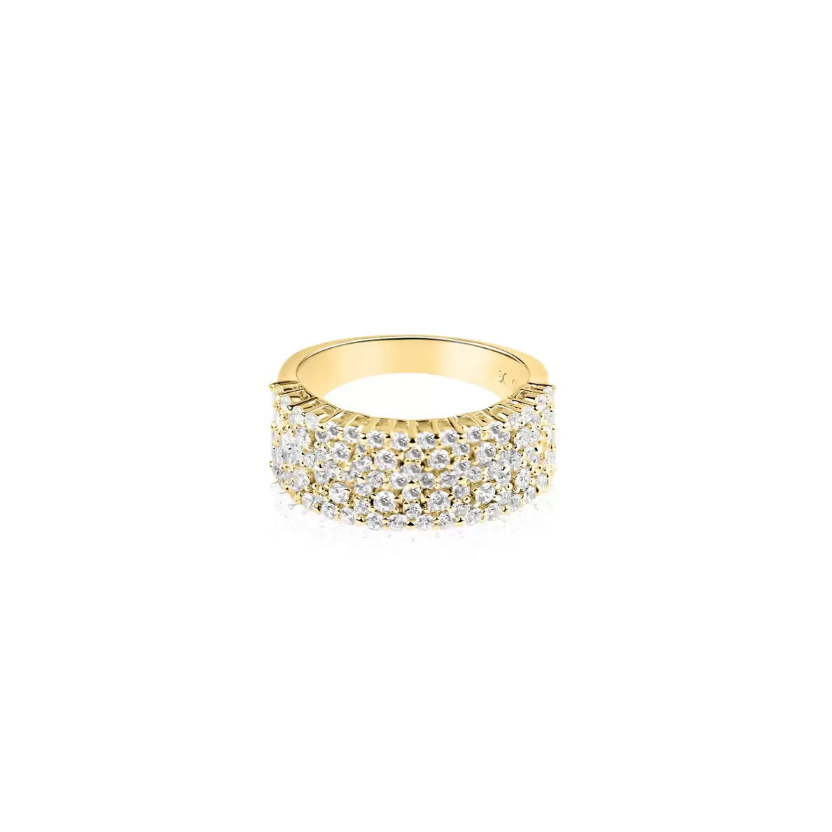 Bague Excellence Plaqué Or 18K 3Mic