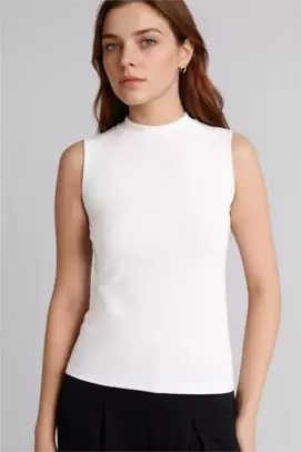 Tunique à manches courtes col rond