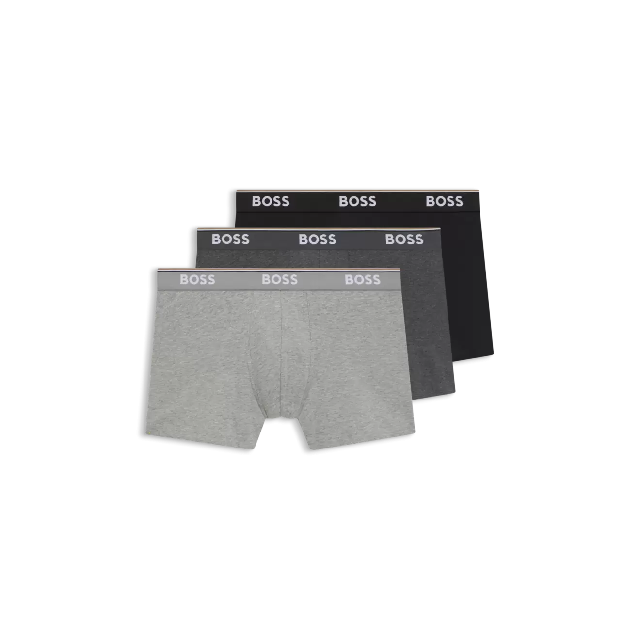 Lot de trois boxers en coton stretch