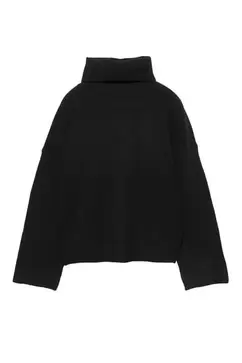 Pull doux à col montant