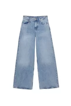 Jeans wide leg taille basse
