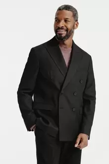 Veste de costume croisée confort