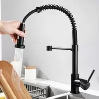 Robinet mitigeur cuisine avec bec flexible rotatif;ROBINET CUISINE