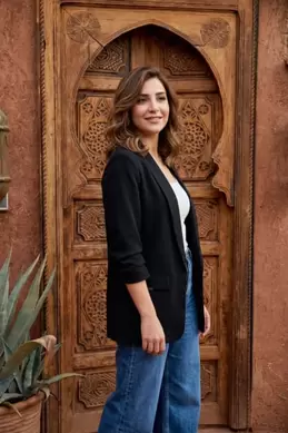 VESTE À MANCHES RETROUSSÉES