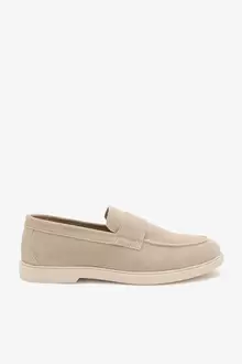 Mocassins en cuir suède