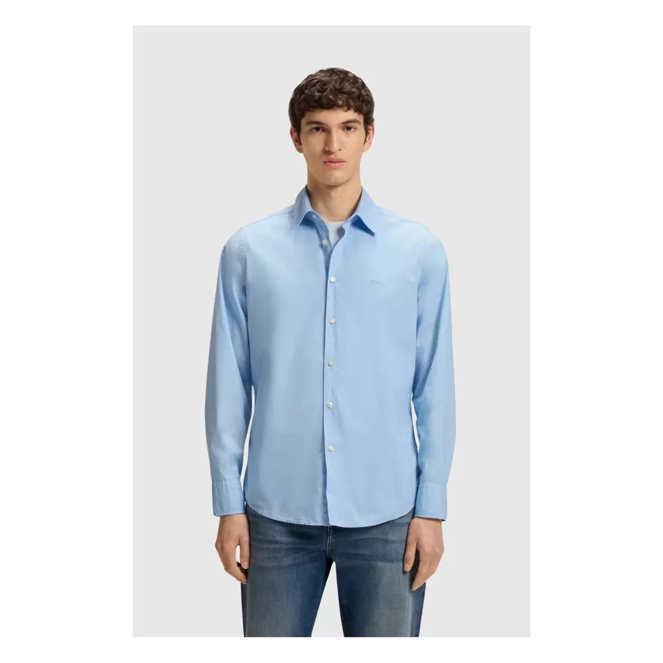 Chemise Regular en popeline de coton