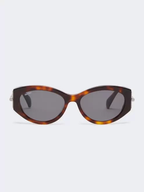 Oval sunglasses - TAWNY BRONZE BROWN