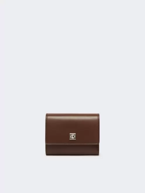 Leather purse - COCOA