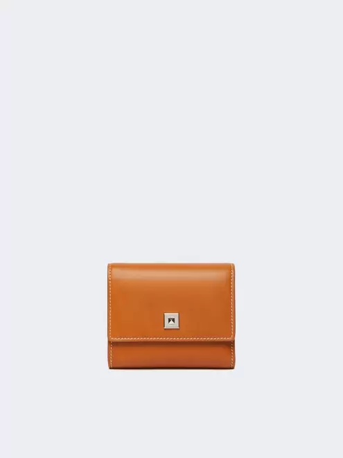 Leather purse - RUST