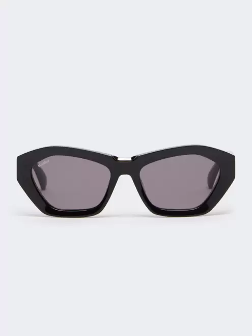 Square bold sunglasses - BLACK