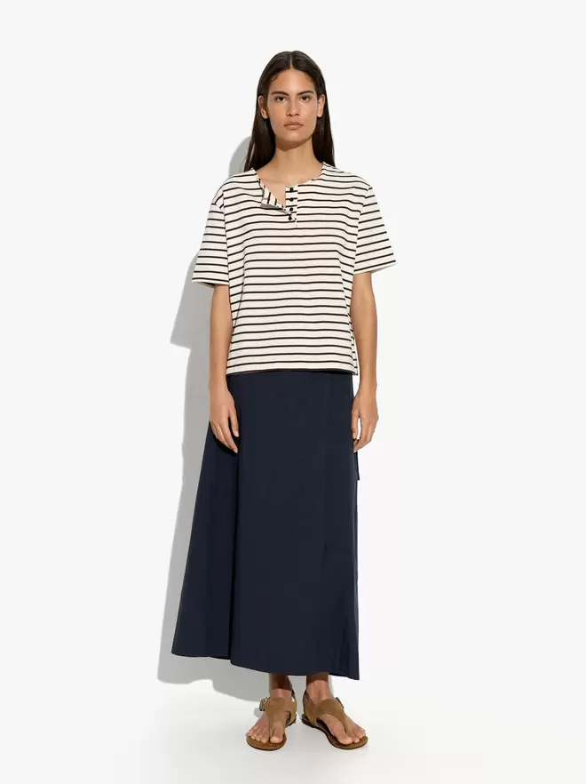 T-shirt avec rayures 100% coton