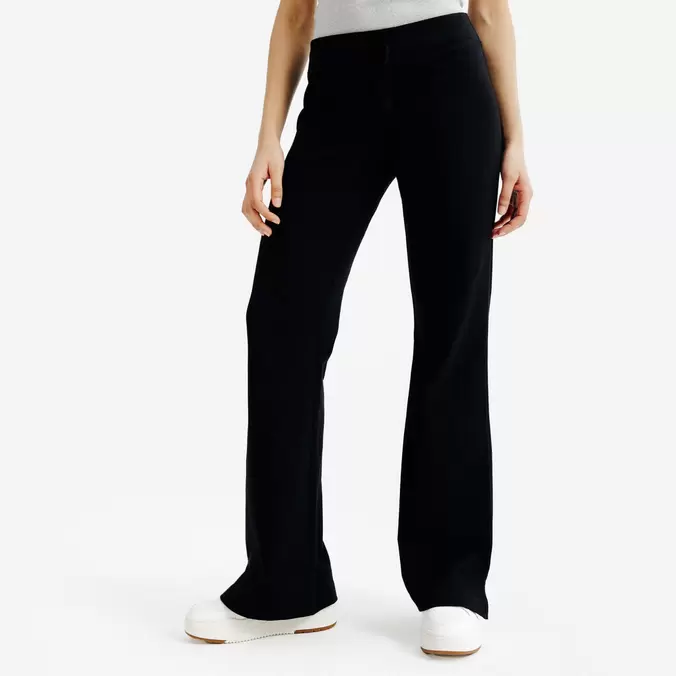 Legging évasé femme, Elementals, noir
