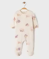 Pyjama dors-bien à pont-dos en jersey de coton imprimé bébé