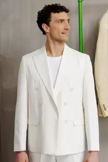 Veste de costume croisée confort