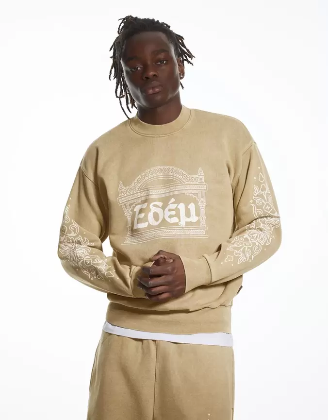 Sweat effet délavé ARIES X BERSHKA