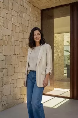 VESTE À RAYURES