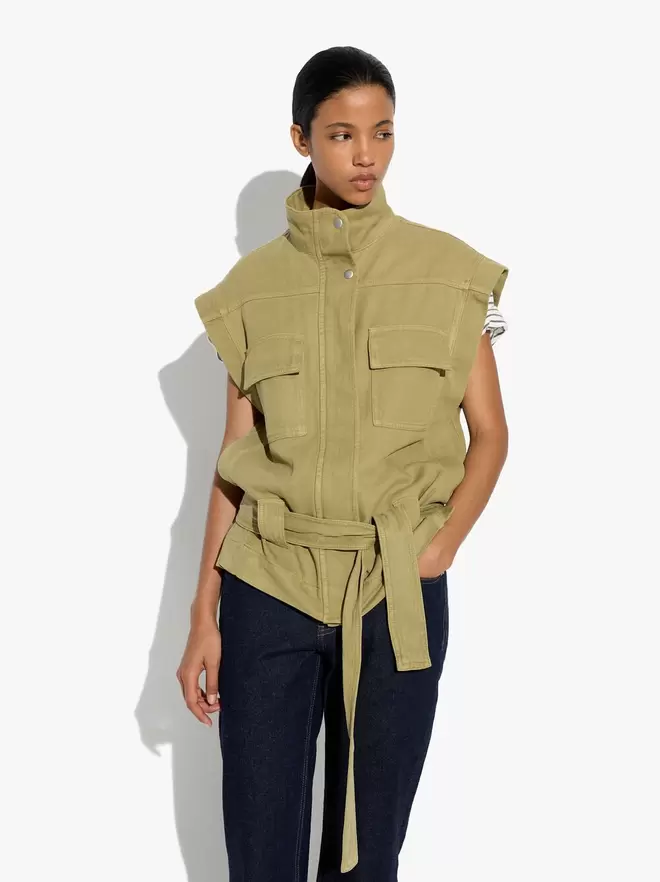 Gilet avec ceinture