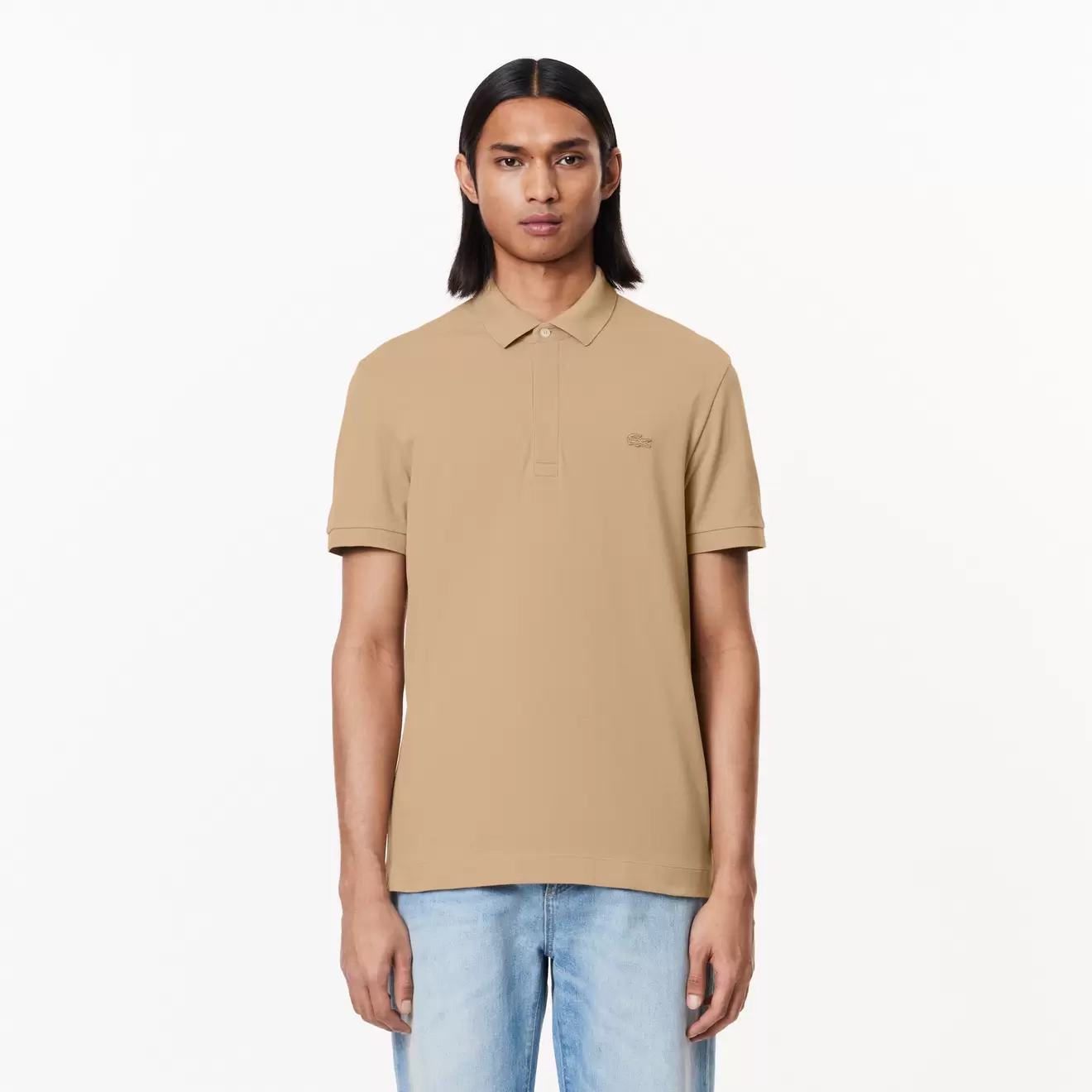 Polo Paris regular fit en Piqué stretch