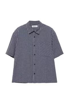 Chemise à carreaux manches courtes