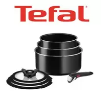 Tefal BATTERIE DE CUISINE INGENIO 7PCS (Casseroles 16/18/20 cm avec couvercles en verres + POIGNEE AMOVIBLE)