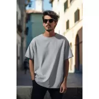Trendyol T-Shirt Pour Hommes 100% Cotton - Gris