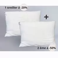 A3 HOME Set d'Oreiller 2P anti-stress 50x70