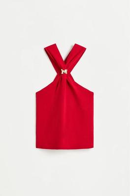 Jewel crossover top