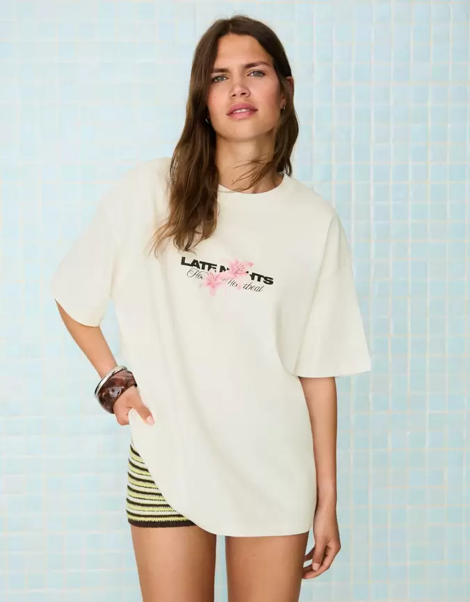 T-shirt oversize imprimé