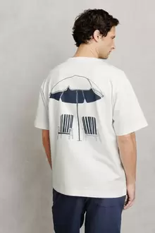 Tee shirt imprimé devant dos transat