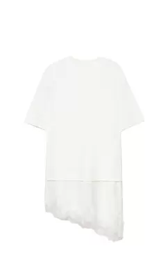T-shirt combiné bas dentelle