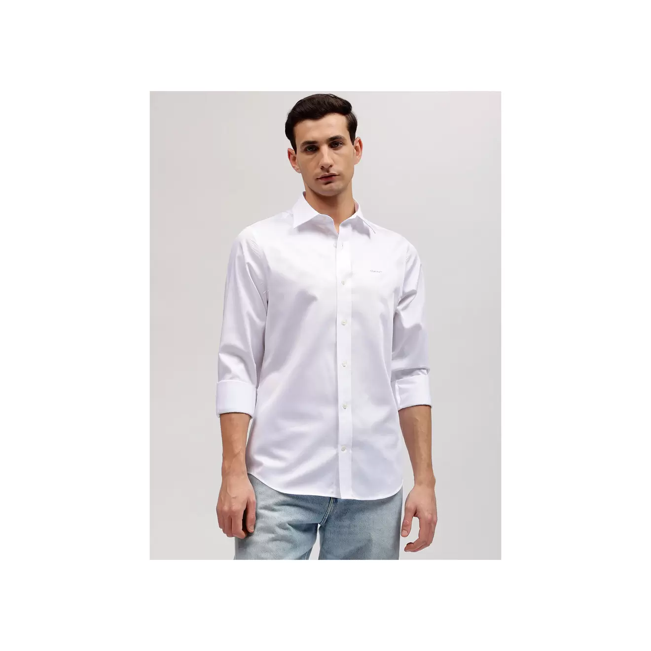 SLIM SATEEN SHIRT